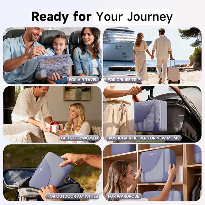 9 Set Packing Cubes for Travel, Gifts for Women Mom,Anti-Tearing Suitcase Organizer,OlarHike Vacation Essentials & Accessories for Cruise Ship