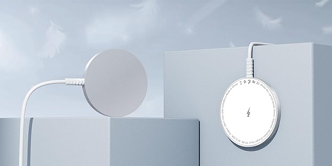 for MagSafe Charger: Magnetic Wireless Charging Pad for iPhone 17 16 15 14 13 12 Series & AirPods 4-2 Pro, Strong Magnet, Aluminum Alloy, USB-C/A Ports, Ultra-Thin & Portable, Ideal for Desk & Bedside