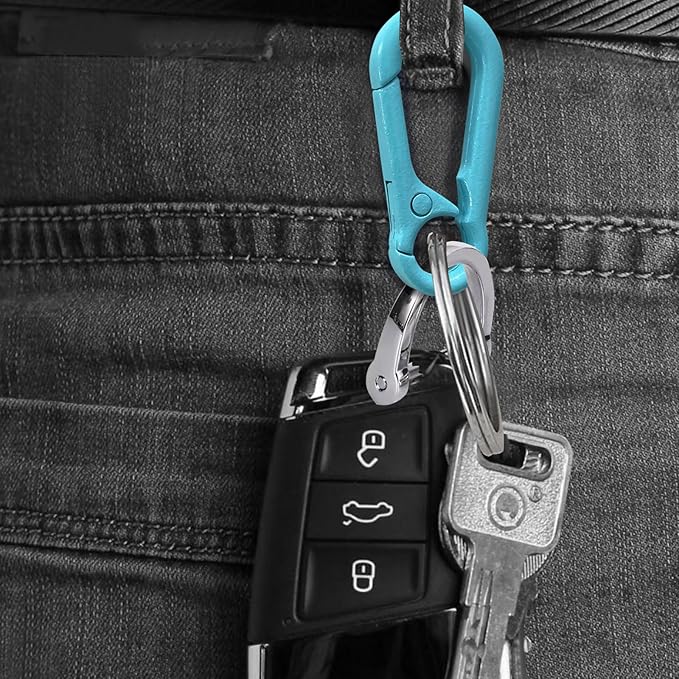 Zinc Alloy Key Chain 3 Packs Keychain Keyring Organizer Key Ring Holder Clip for Men and Women