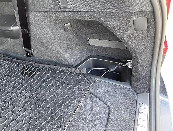 Trunk Organizer Cargo Net for Volvo XC90 2003-2026 – Floor Style Cargo Net for SUV – Premium Mesh Elastic Car Trunk Organizer Vehicle Carrier Storage – Compatible with XC90