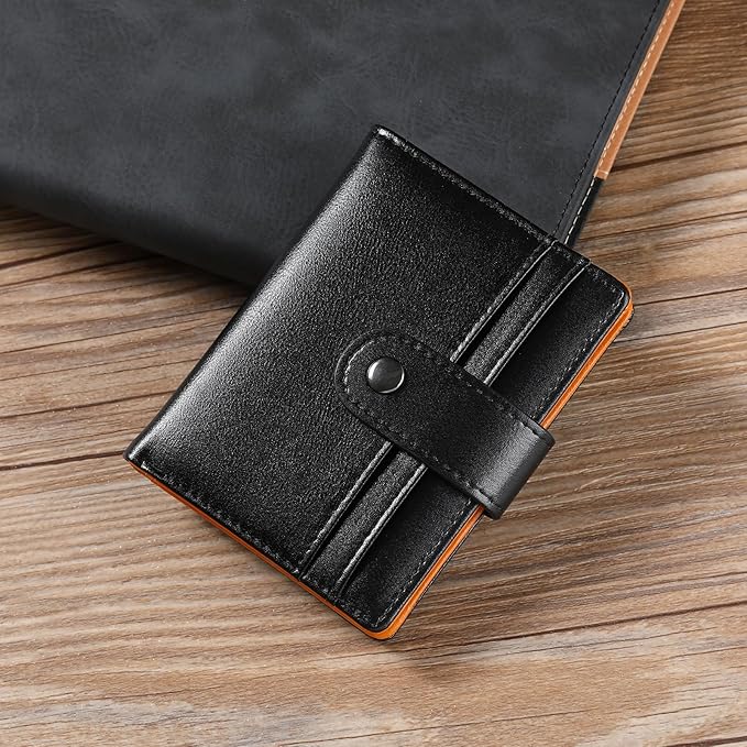 FALAN MULE Wallet for Men Leather RFID Blocking Bifold Credit Card Holder with ID Window