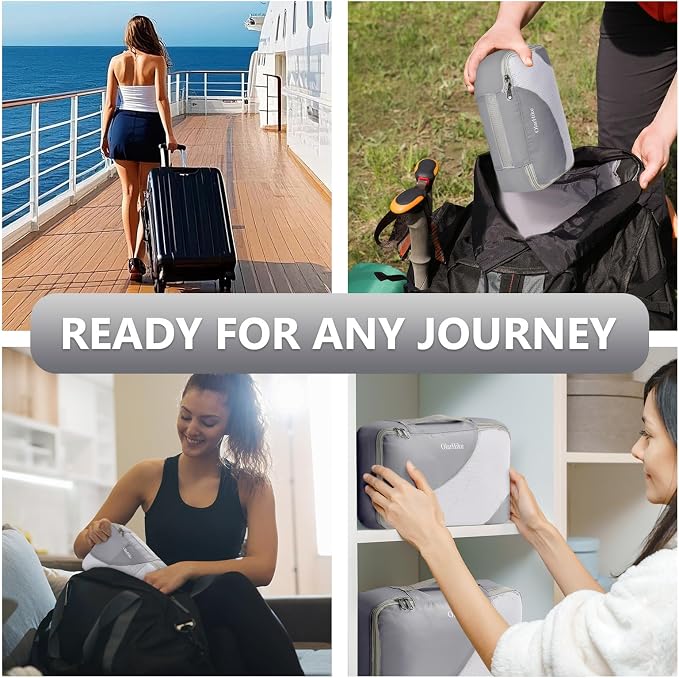 8 Set Packing Cubes for Travel, Gifts for Women Mom,Anti-Tearing Suitcase Organizer,OlarHike Vacation Essentials & Accessories for Cruise Ship
