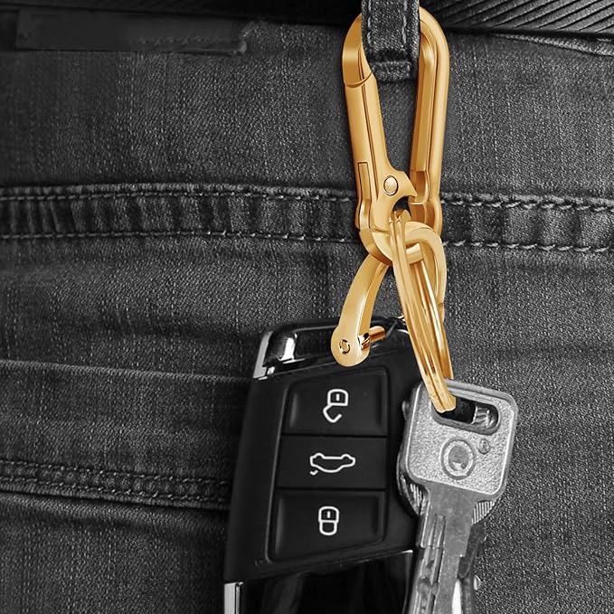 Zinc Alloy Key Chain 3 Packs Keychain Keyring Organizer Key Ring Holder Clip for Men and Women