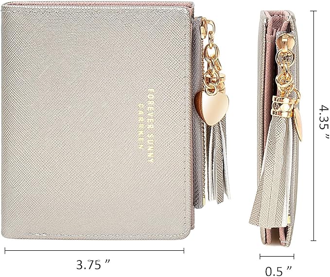 Valentoria Womens Wallet Cute Elegant Long Slim Card Holder Case Minimalist Coin Purse Thin Tassels Zip Clutch Wallets for Girls Ladies | Cute, Elegant, Long, Slim, Case, Minimalist