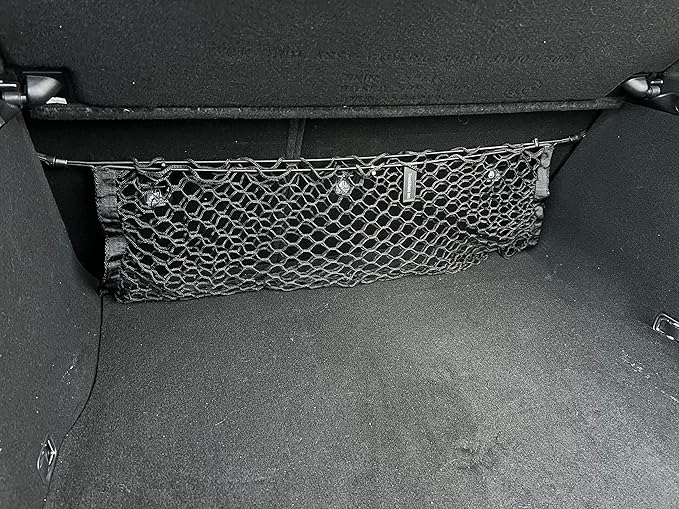 Envelope Style Automotive Elastic Trunk Mesh Cargo Net for KIA Stinger 2018-2024 - Premium Trunk Organizers and Storage - Luggage Net for Sedan - Best Car Organizer for KIA Stinger GT