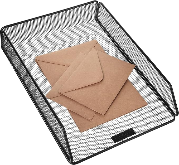 Mr. Pen- Mesh Desk Organizer, Single Tray Desktop Organizer | Letter Tray Desk Organizer, File Organizer for Desk, Paper Organizer for Desk, File Holder, Paper Tray Organizer, Letter Tray