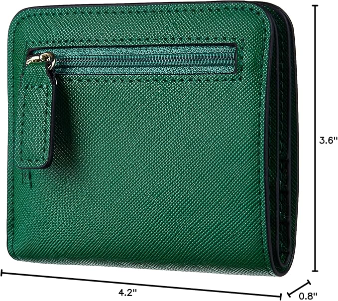 Toughergun Women’s Small Slim Leather Wallet with RFID Protection, Compact Bifold Mini Purse with Clear ID Window