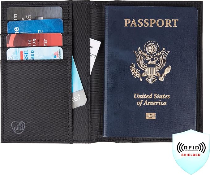 Travelon Rfid Blocking Passport Case Travel Wallet, Gray
