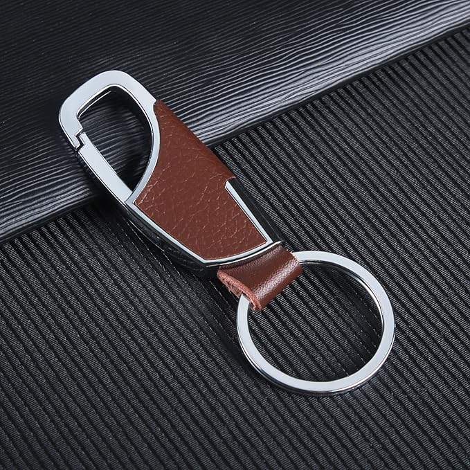 BAKUN Premium Handmade Car Leather Valet Keychain Key Organizer For Men Women, Home Key Chain Key Ring Key Holder