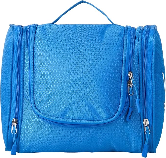 Bago Travel Toiletry Bag for Women and Men - Large Waterproof Hanging Large Toiletry Bag for Bathroom and Travel Bag for Toiletries Organizer -Makeup Bag (Blue)