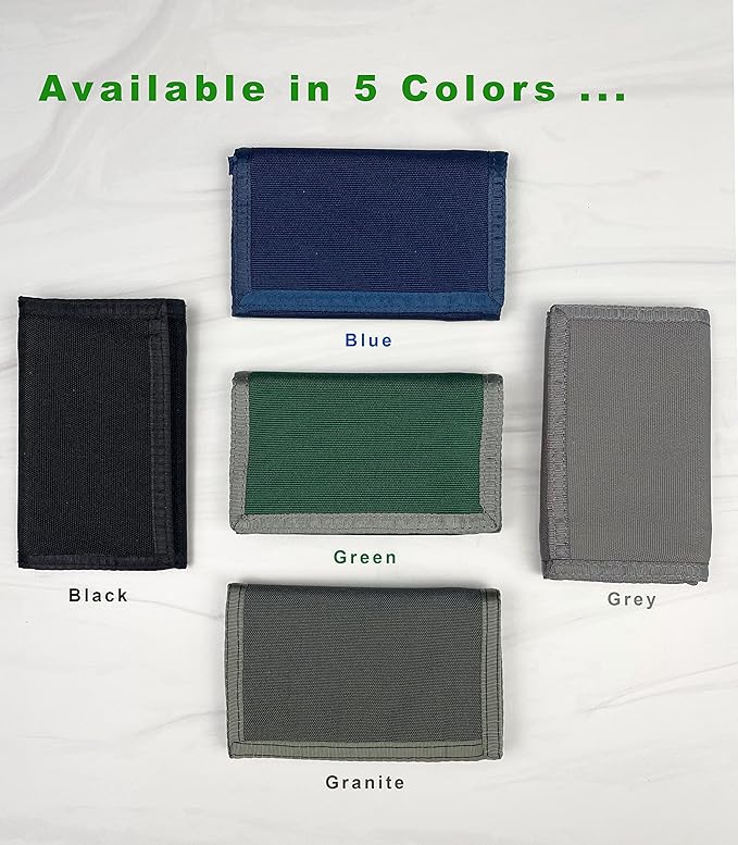 Sprocket Nylon Trifold Wallet with Coin Pocket (Blue)