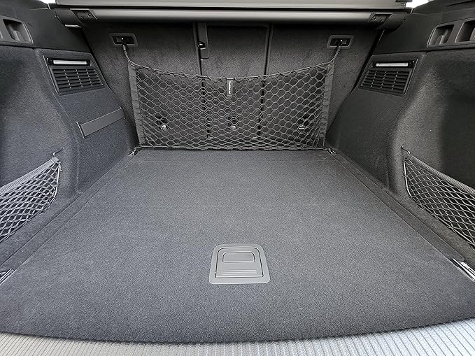 Back Seat Style Automotive Elastic Trunk Mesh Cargo Net for Audi Q5 2018-2025 - Premium Trunk Organizers and Storage - Luggage Net for Crossover - Best Car Organizer for Audi Q5