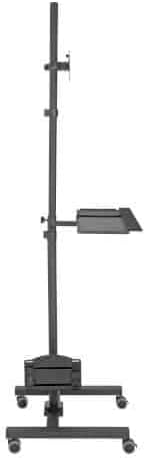 Tripp Lite Mobile Workstation with Monitor Mount for Displays 17??to 32?? Mobile Computer Stand with Monitor Mount/Keyboard Tray/Hand Rest, Black, 5 Year Warranty (DMCS1732S)