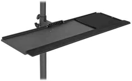 Tripp Lite Mobile Workstation with Monitor Mount for Displays 17??to 32?? Mobile Computer Stand with Monitor Mount/Keyboard Tray/Hand Rest, Black, 5 Year Warranty (DMCS1732S)