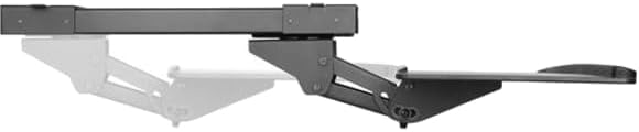 StarTech.com Under Desk-Mount Keyboard Tray - 26.4” Wide - Adjustable - Ergonomic Slide-Out Keyboard Shelf with Tilt and Swivel (KBTRAYADJ), Black