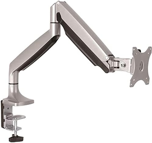 StarTech.com Desk Mount Monitor Arm - Full Motion Articulating - Monitors 12 to 34 Adjustable VESA Single Monitor Arm - Desk & Grommet Clamp -Silver (ARMPIVOTHD)