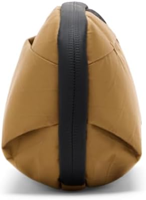Peak Design Small Wash Pouch, Coyote, Ocean Edition, Travel Toiletry Bag, Upright or Hanging Dopp Kit with Pockets, Magnetic Toothbrush Pocket, Wide UltraZip Opening, Toiletry Bag for Men and Women