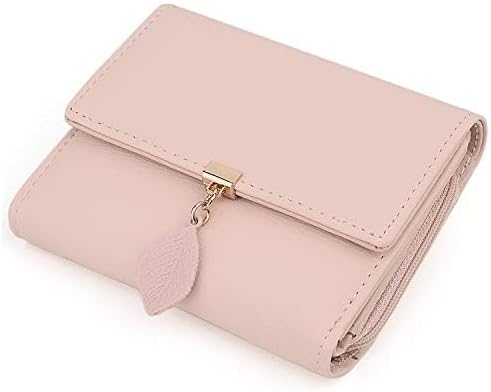 UTO RFID Wallet for Women PU Leather Leaf Pendant Card Holder Phone Checkbook Organizer Zipper Coin Purse | Leaf Pendant, Card Holder, Phone, Checkbook, Organizer, Zipper