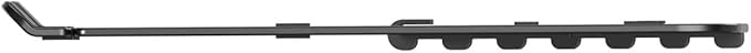 Fellowes Alumia??Portable Laptop Stand ??Black ??Height and Angle Adjustable Laptop Riser, Ergonomic and Foldable Aluminium Design for Home, Office or Hybrid Working, Made from Recycled Materials
