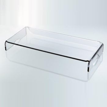 Heavy Duty Clear Acrylic Monitor Stand with Keyboard Storage