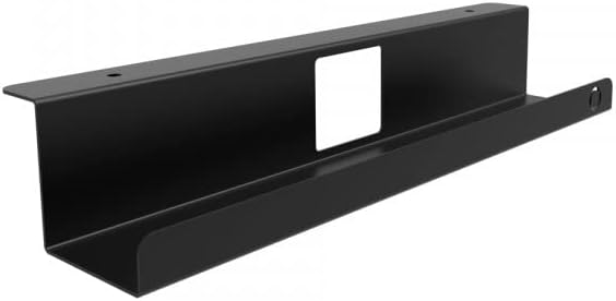 Oeveo Under Desk Cable Management Tray CMT-122 — Made in USA, Heavy-Duty Metal | Easy Installation, Organize & Hide Cords, Power Strips, and Adapters — 11.75L x 2.13D x 2H inches (5 Pack)