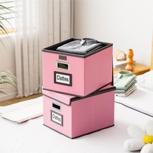 Portable Leather File Organizer Boxes with Lids, Office Document Boxes Organizer, Filing Boxes, Decorative Small File Boxes for Hanging Files, File Cabinet for Office/Home - 4 Pack