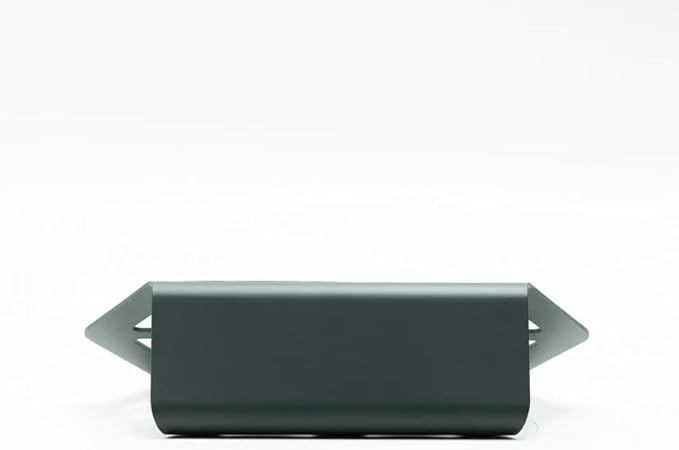 NUMIN Facet Laptop Stand Graphite | Laptop Tabletop Stand | Sturdy Rust Free Metal and Wood Design | Anti Slip leatherite Surface | Compatible for MacBook, HP, Dell, Lenovo