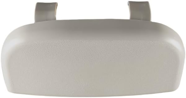 Car Sun Visor Glasses Holder, Magnetic Closure Sunglasses Storage Case with Visor Clip, Beige, One-Hand Access
