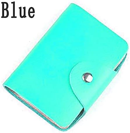 K Y KANGYUN Credit Card Holder for Women 2 Pack, Transparent Plastic Small Credit Card Holder Protector Sleeve Unisex （Pink&Blue）