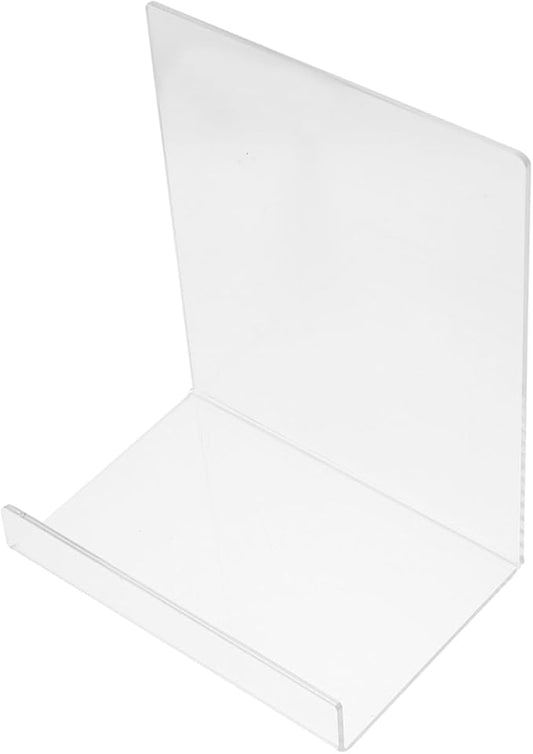TEHAUX Book Display Stand Simple Book End Acrylic Book Rack Magazine Holder for Study Room Library Office