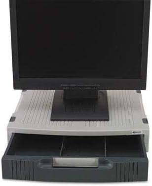 Basic LCD Monitor Stand, 15 x 11 x 3, Light Gray/Charcoal