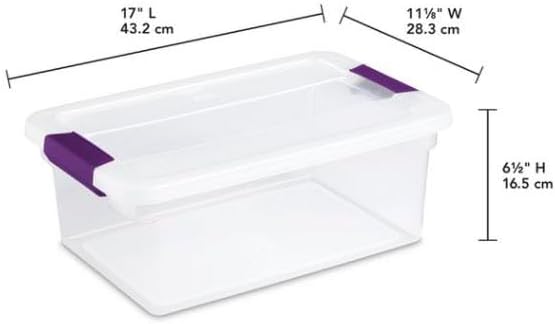Sterilite 17531712 15-Quart Clearview Latch Box 2-Pack
