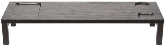 Nitori 6201712 Monitor Stand ZK005 59 Black, Width 23.2 x Depth 7.9 x Height 3.9 inches (59 x 20 x 10 cm)