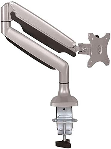 StarTech.com Desk Mount Monitor Arm - Full Motion Articulating - Monitors 12 to 34 Adjustable VESA Single Monitor Arm - Desk & Grommet Clamp -Silver (ARMPIVOTHD)