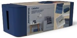 Bluelounge CableBox, Cable Management System, Moonlight Blue