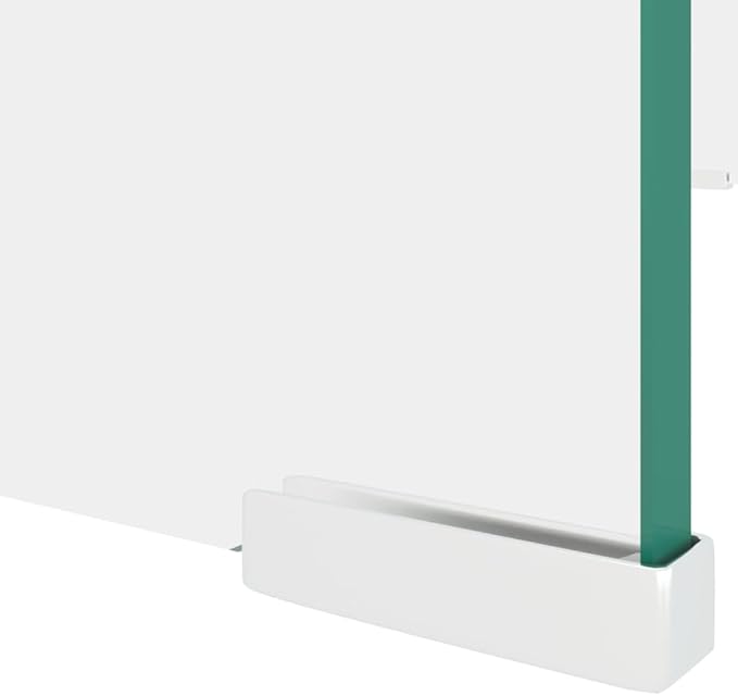 vidaXL TV Stand Clear Toughened Glass, Plastic Compact Modern TV Stand