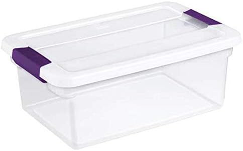 STERILITE 17531712 15-Quart ClearView Latch Box Storage Tote Containers (Pack of 1)