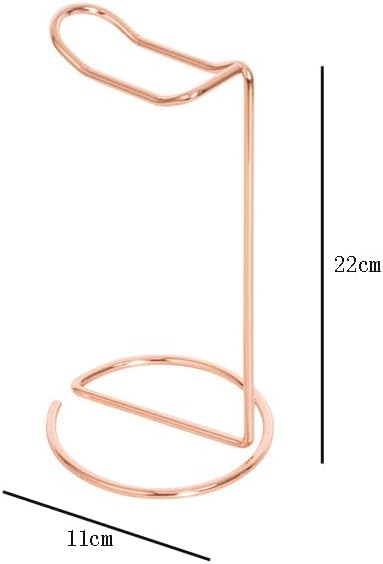 lasenersm 1 Piece Headphone Stand Metal Headphone Holder Headphone Holder Stand Headphone Showing Display Hanger Earphone Hanger Headset Hanger Headphone Shelf Hanger, Rose Gold