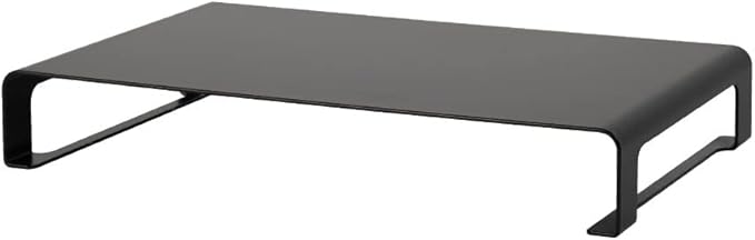 Sign Kingdom h05-39060-bk Monitor Stand, Monitor Stand, W39 x D25 x H6 cm Computer Stand, Steel, Desktop Rack, Monitor Stand, LCD Monitor Stand, Desk Top Shelf, Storage, Desktop Rack, Office, Home,