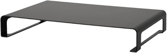 Sign Kingdom h05-39060-bk Monitor Stand, Monitor Stand, W39 x D25 x H6 cm Computer Stand, Steel, Desktop Rack, Monitor Stand, LCD Monitor Stand, Desk Top Shelf, Storage, Desktop Rack, Office, Home,
