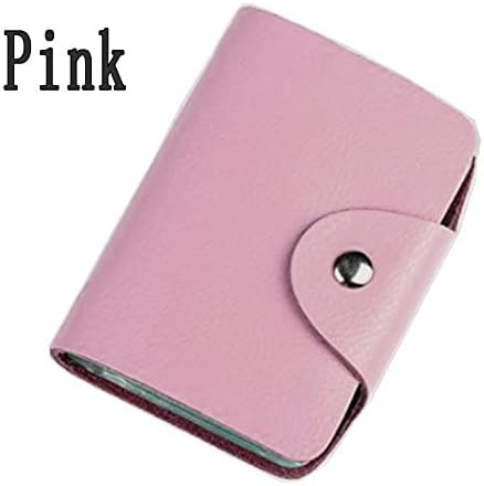 K Y KANGYUN Credit Card Holder for Women 2 Pack, Transparent Plastic Small Credit Card Holder Protector Sleeve Unisex （Pink&Blue）