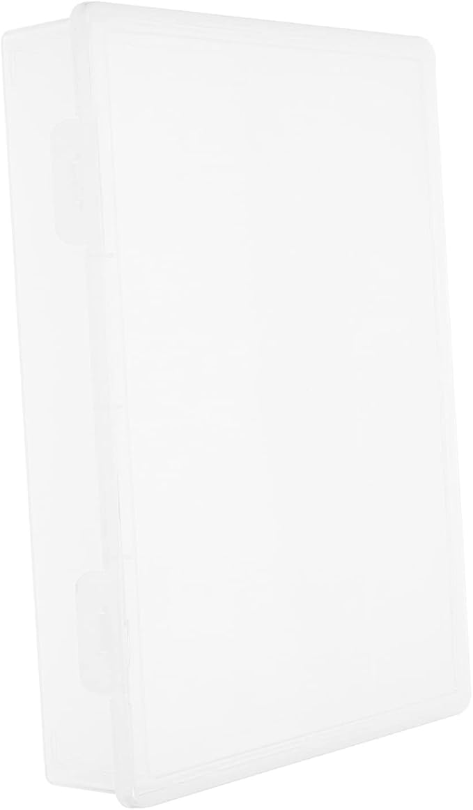 A4 File Organizer Box Document Storage Container Lid Desktop Papers Organizer for Office and Home Use
