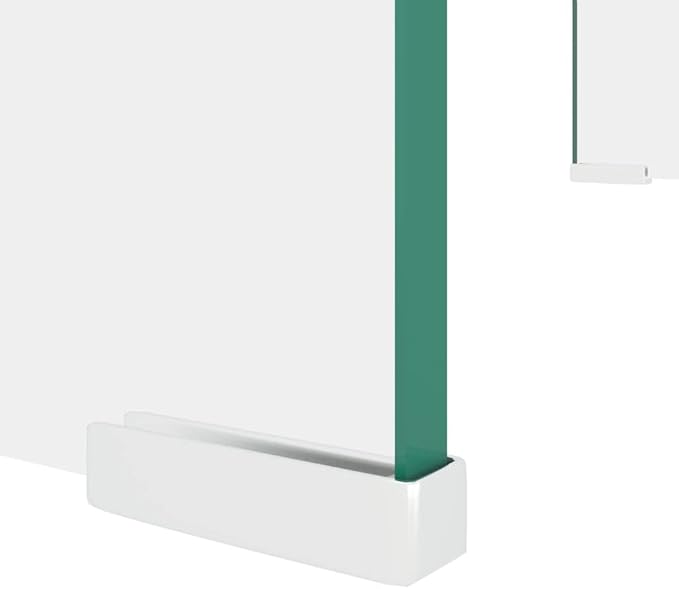 vidaXL TV Stand Clear Toughened Glass, Plastic 15.7 x 9.8 x 4.3 in