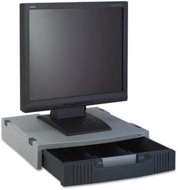 Basic LCD Monitor Stand, 15 x 11 x 3, Light Gray/Charcoal