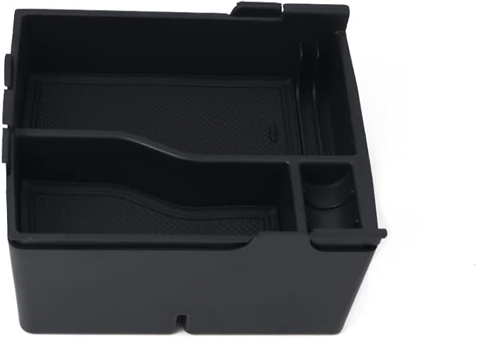 Muslogy for Maverick Center Console Organizer Tray 2 Layers Armrest Storage Box Secondary Insert Tray ABS Material Pickup Interior Accessories Compatible with Ford Maverick 2022-2026 (Black)