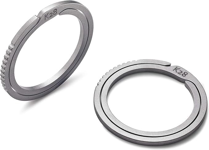 BANG TI Titanium Quick Release Side Pushing Key Rings Labor Saving Bulk Kit