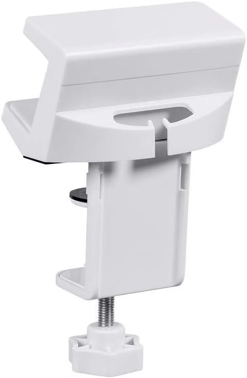 Monoprice Desk Clamp Holder for Surge Protectors, Power Strips, USB Hubs - Designed for Use With Sit-Stand Desks, White - Workstream Collection