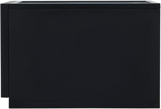 ASTAGE drawer block plastic bins stacking storage modular storage drawer home closet living office organizer with divider (Black, Small C)