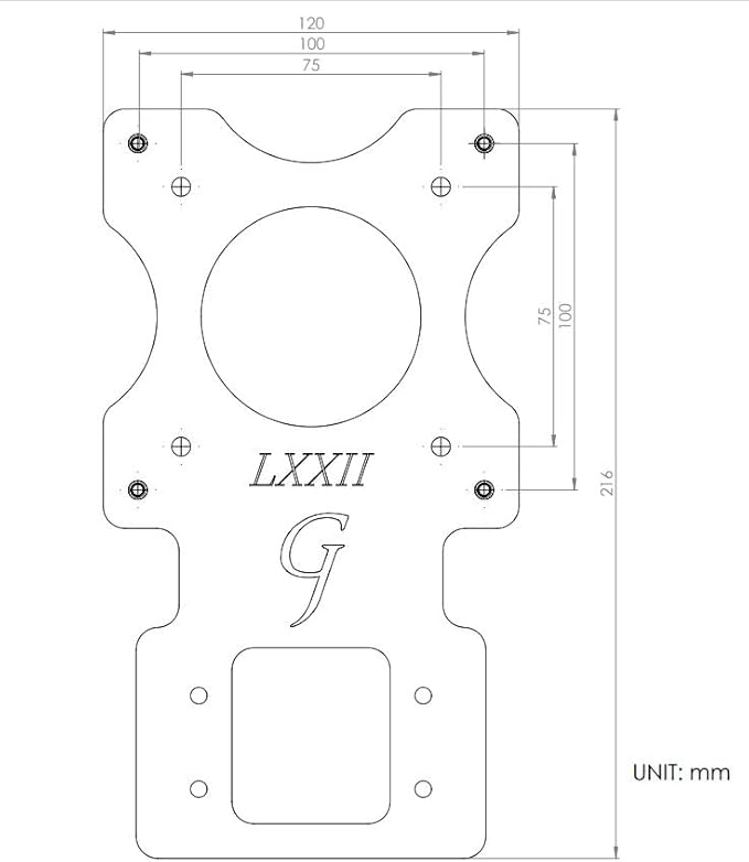 Gladiator Joe Monitor Arm/Mount VESA Bracket Adapter Compatible with LG 24MP58VQ, 24MP58VQ-P, 24MP59G, 24MP59G-P, 24MP60VQ, 27MP58VQ, 27MP58VQ-P | Laser Cut | 100% Made in North America