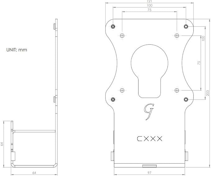 Monitor Arm/Mount VESA Bracket Adapter Compatible with Samsung Curved 27" and 32" Curved Display Monitor T55 and S39C Series | Versions: CF27T55 | CF32T55 | 32" S39C | 27" S39C